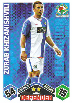 Zurab Khizanishvili Blackburn Rovers 2009/10 Topps Match Attax #61